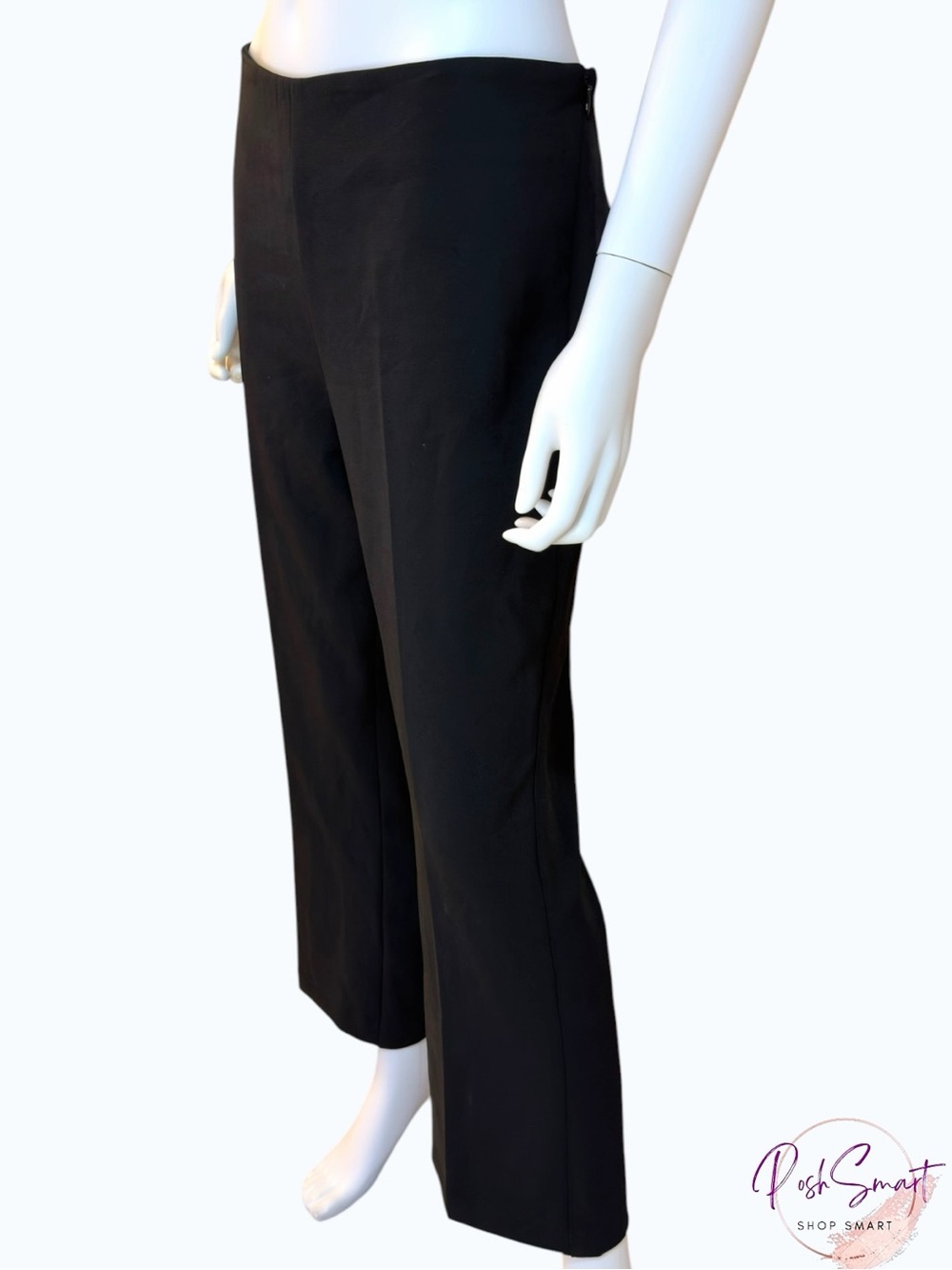 Alberto Makali New York Black Straight Leg Dress Pants Made in USA | Size 12